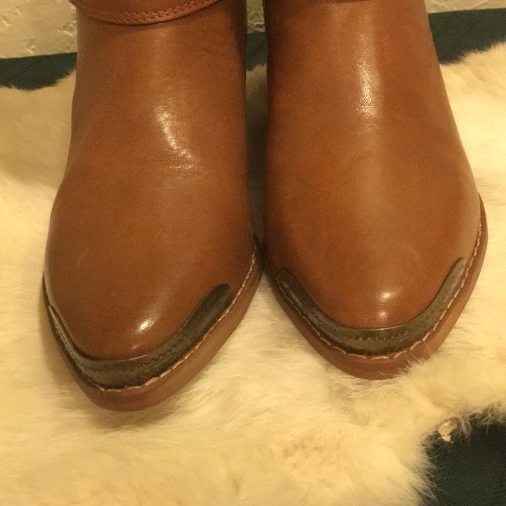 Clicks Boots Leather Light Brown NEW Women Size 5 1/2  all seasons & occasions - Picture 6 of 7